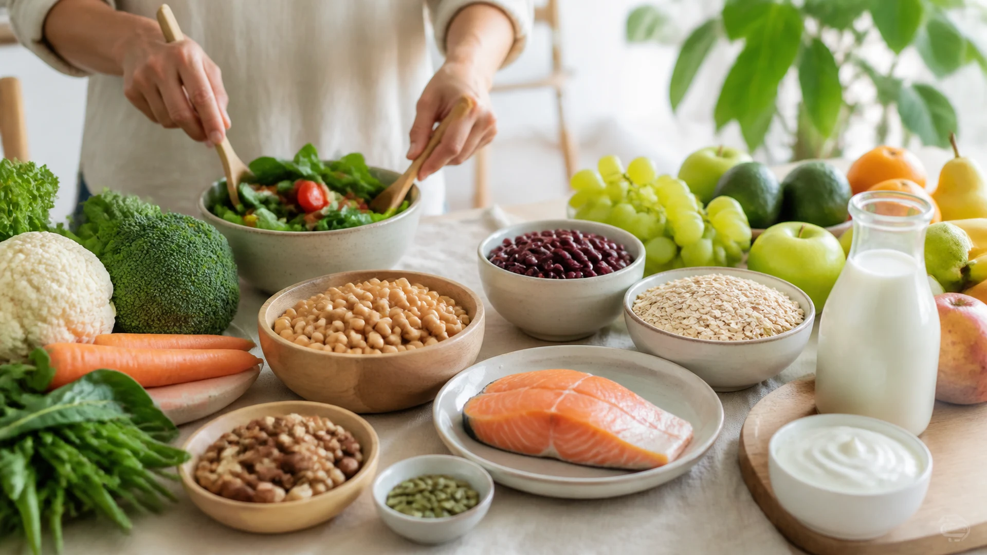 Table alimentation equilibree variee