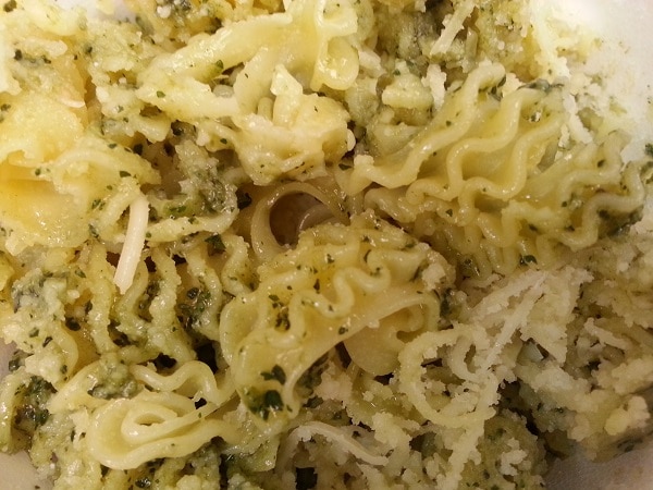 calories pates pesto 